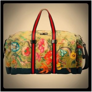 Gucci Flora Animal Travel Duffle Bag